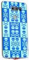 Skin Decal Wrap for LG V30 Skull And Crossbones Pattern Blue