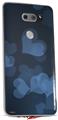 Skin Decal Wrap for LG V30 Bokeh Hearts Blue