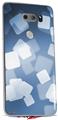 Skin Decal Wrap for LG V30 Bokeh Squared Blue