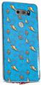 Skin Decal Wrap for LG V30 Sea Shells 02 Blue Medium