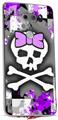 Skin Decal Wrap for LG V30 Purple Princess Skull