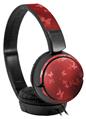 Decal style Skin Wrap for Sony MDR ZX110 Headphones Bokeh Butterflies Red (HEADPHONES NOT INCLUDED)
