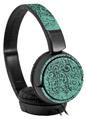 Decal style Skin Wrap for Sony MDR ZX110 Headphones Folder Doodles Seafoam Green (HEADPHONES NOT INCLUDED)