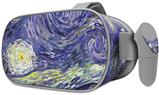 Decal style Skin Wrap compatible with Oculus Go Headset - Vincent Van Gogh Starry Night (OCULUS NOT INCLUDED)