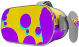 Decal style Skin Wrap compatible with Oculus Go Headset - Drip Purple Yellow Teal (OCULUS NOT INCLUDED)