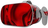 Decal style Skin Wrap compatible with Oculus Go Headset - Liquid Metal Chrome Red (OCULUS NOT INCLUDED)