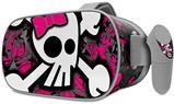 Decal style Skin Wrap compatible with Oculus Go Headset - Girly Skull Bones (OCULUS NOT INCLUDED)