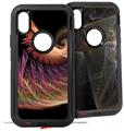 2x Decal style Skin Wrap Set compatible with Otterbox Defender iPhone X and Xs Case - Anemone (CASE NOT INCLUDED)