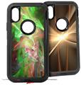 2x Decal style Skin Wrap Set compatible with Otterbox Defender iPhone X and Xs Case - Here (CASE NOT INCLUDED)