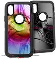 2x Decal style Skin Wrap Set compatible with Otterbox Defender iPhone X and Xs Case - Burst (CASE NOT INCLUDED)