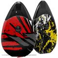 Skin Decal Wrap 2 Pack compatible with Suorin Drop Baja 0040 Red VAPE NOT INCLUDED