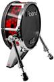 Skin Wrap works with Roland vDrum Shell KD-140 Kick Bass Drum HEX Red (DRUM NOT INCLUDED)