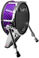 Skin Wrap works with Roland vDrum Shell KD-140 Kick Bass Drum Halftone Splatter Hot Pink Purple (DRUM NOT INCLUDED)