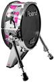 Skin Wrap works with Roland vDrum Shell KD-140 Kick Bass Drum Sexy Girl Silhouette Camo Hot Pink (Fuchsia) (DRUM NOT INCLUDED)