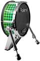 Skin Wrap works with Roland vDrum Shell KD-140 Kick Bass Drum Faded Dots Neon Teal Green (DRUM NOT INCLUDED)