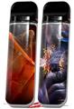 Skin Decal Wrap 2 Pack for Smok Novo v1 Flaming Veil VAPE NOT INCLUDED