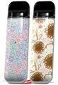 Skin Decal Wrap 2 Pack for Smok Novo v1 Flowers Pattern 08 VAPE NOT INCLUDED