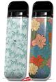 Skin Decal Wrap 2 Pack for Smok Novo v1 Flowers Pattern 09 VAPE NOT INCLUDED