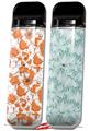 Skin Decal Wrap 2 Pack for Smok Novo v1 Flowers Pattern 14 VAPE NOT INCLUDED