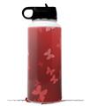 Skin Wrap Decal compatible with Hydro Flask Wide Mouth Bottle 32oz Bokeh Butterflies Red (BOTTLE NOT INCLUDED)