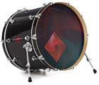 Vinyl Decal Skin Wrap for 22" Bass Kick Drum Head Diamond - DRUM HEAD NOT INCLUDED