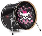 Vinyl Decal Skin Wrap for 22" Bass Kick Drum Head Scene Skull Splatter - DRUM HEAD NOT INCLUDED