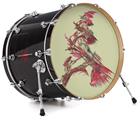 Vinyl Decal Skin Wrap for 22" Bass Kick Drum Head Firebird - DRUM HEAD NOT INCLUDED