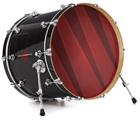 Vinyl Decal Skin Wrap for 22" Bass Kick Drum Head VintageID 25 Red - DRUM HEAD NOT INCLUDED