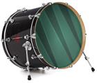 Vinyl Decal Skin Wrap for 22" Bass Kick Drum Head VintageID 25 Seafoam Green - DRUM HEAD NOT INCLUDED