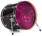 Vinyl Decal Skin Wrap for 22" Bass Kick Drum Head Bokeh Music Hot Pink - DRUM HEAD NOT INCLUDED