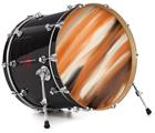 Vinyl Decal Skin Wrap for 22" Bass Kick Drum Head Paint Blend Orange - DRUM HEAD NOT INCLUDED