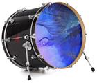 Vinyl Decal Skin Wrap for 22" Bass Kick Drum Head Liquid Smoke - DRUM HEAD NOT INCLUDED