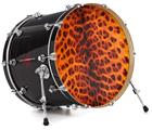 Vinyl Decal Skin Wrap for 22" Bass Kick Drum Head Fractal Fur Cheetah - DRUM HEAD NOT INCLUDED