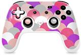 Skin Decal Wrap works with Original Google Stadia Controller Brushed Circles Pink Skin Only CONTROLLER NOT INCLUDED