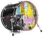 Vinyl Decal Skin Wrap for 20" Bass Kick Drum Head Graffiti Pop - DRUM HEAD NOT INCLUDED