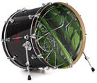 Vinyl Decal Skin Wrap for 20" Bass Kick Drum Head Haphazard Connectivity - DRUM HEAD NOT INCLUDED