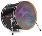 Vinyl Decal Skin Wrap for 20" Bass Kick Drum Head Purple Orange - DRUM HEAD NOT INCLUDED