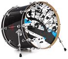 Vinyl Decal Skin Wrap for 20" Bass Kick Drum Head Baja 0018 Blue Medium - DRUM HEAD NOT INCLUDED