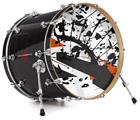 Vinyl Decal Skin Wrap for 20" Bass Kick Drum Head Baja 0018 Burnt Orange - DRUM HEAD NOT INCLUDED