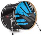 Vinyl Decal Skin Wrap for 20" Bass Kick Drum Head Baja 0040 Blue Medium - DRUM HEAD NOT INCLUDED