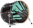 Vinyl Decal Skin Wrap for 20" Bass Kick Drum Head Baja 0040 Seafoam Green - DRUM HEAD NOT INCLUDED