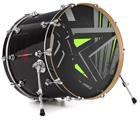 Vinyl Decal Skin Wrap for 20" Bass Kick Drum Head Baja 0023 Lime Green - DRUM HEAD NOT INCLUDED