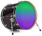 Vinyl Decal Skin Wrap for 20" Bass Kick Drum Head Faded Dots Purple Green - DRUM HEAD NOT INCLUDED