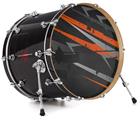 Vinyl Decal Skin Wrap for 20" Bass Kick Drum Head Baja 0014 Burnt Orange - DRUM HEAD NOT INCLUDED