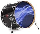 Vinyl Decal Skin Wrap for 20" Bass Kick Drum Head Mystic Vortex Blue - DRUM HEAD NOT INCLUDED