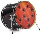 Vinyl Decal Skin Wrap for 20" Bass Kick Drum Head GeoJellys - DRUM HEAD NOT INCLUDED