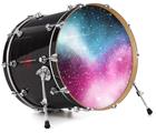 Vinyl Decal Skin Wrap for 20" Bass Kick Drum Head Dynamic Pink Galaxy - DRUM HEAD NOT INCLUDED