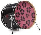 Vinyl Decal Skin Wrap for 20" Bass Kick Drum Head Leopard Skin Pink - DRUM HEAD NOT INCLUDED