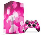 WraptorSkinz Skin Wrap compatible with the 2020 XBOX Series X Console and Controller Bokeh Squared Hot Pink (XBOX NOT INCLUDED)