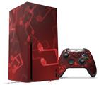 WraptorSkinz Skin Wrap compatible with the 2020 XBOX Series X Console and Controller Bokeh Music Red (XBOX NOT INCLUDED)